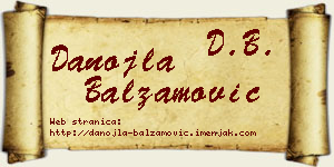 Danojla Balzamović vizit kartica